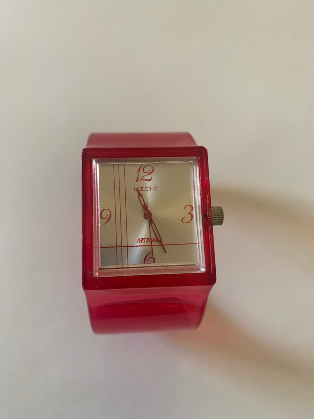 Red Square Fashion Watch
